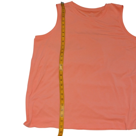 Athleta Tank Top Plus Size 1X Orange Sleeveless Lightweight Breezy Tee NWOT NEW - Picture 5 of 5